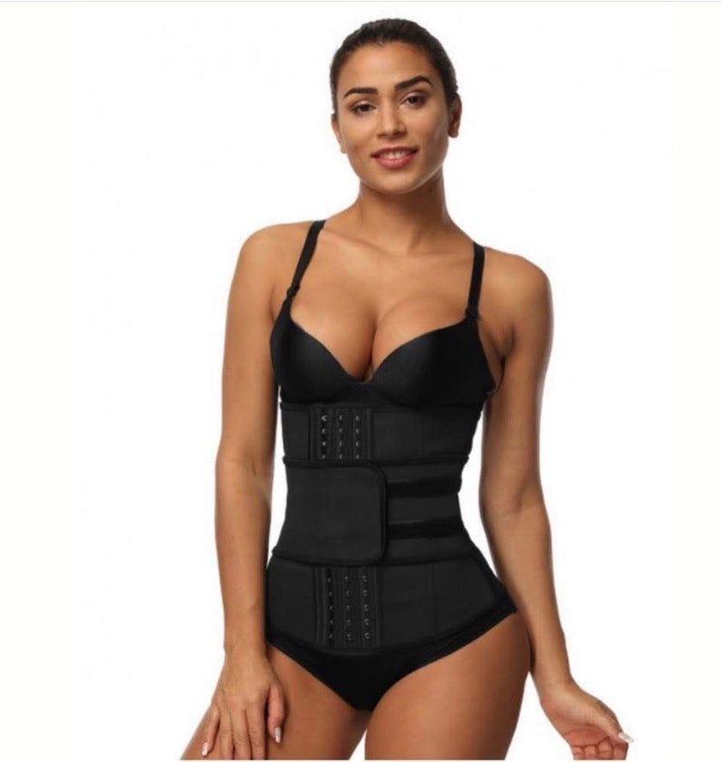 Wonder Waist™ Sauna Slimming Waist Trainer – Steel Boned Sweat Belt
