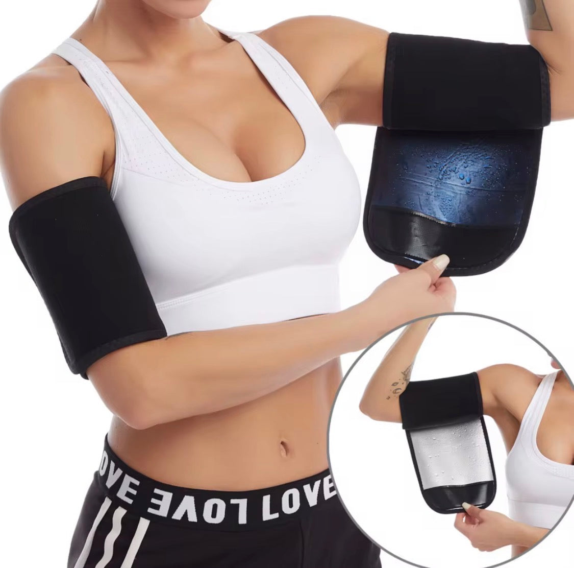 Wonder Waist™ Arm Shapers – Compression Sauna Arm Sleeves
